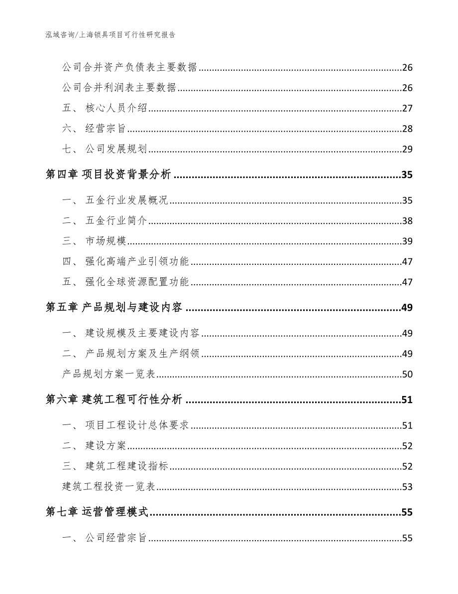 上海锁具项目可行性研究报告模板参考_第3页