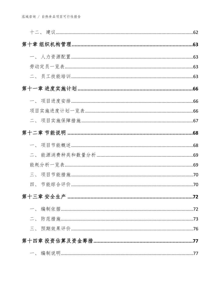 自热食品项目可行性报告_范文_第5页