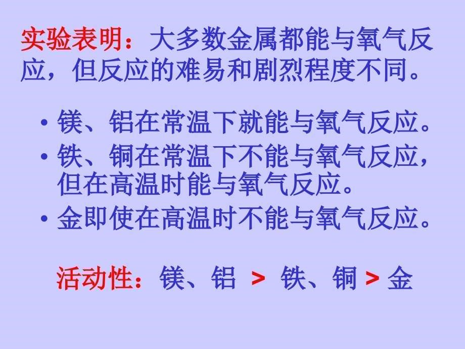 人教版化学九年《金属的化学性质》ppt课件之一资料_第5页