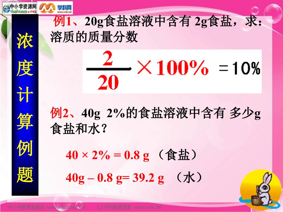 人教版化学九年《溶质的质量分数》ppt课件之四资料_第4页