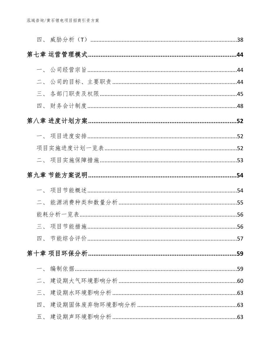 黄石锂电项目招商引资方案【模板范本】_第5页