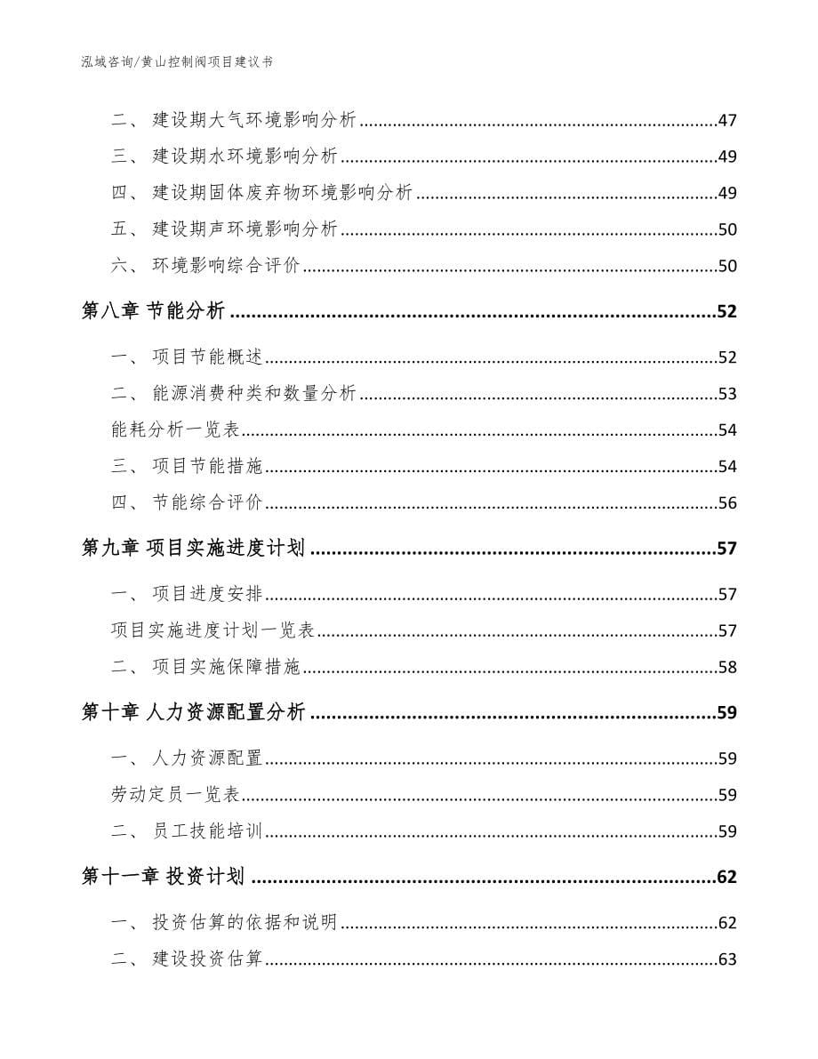 黄山控制阀项目建议书【模板】_第5页