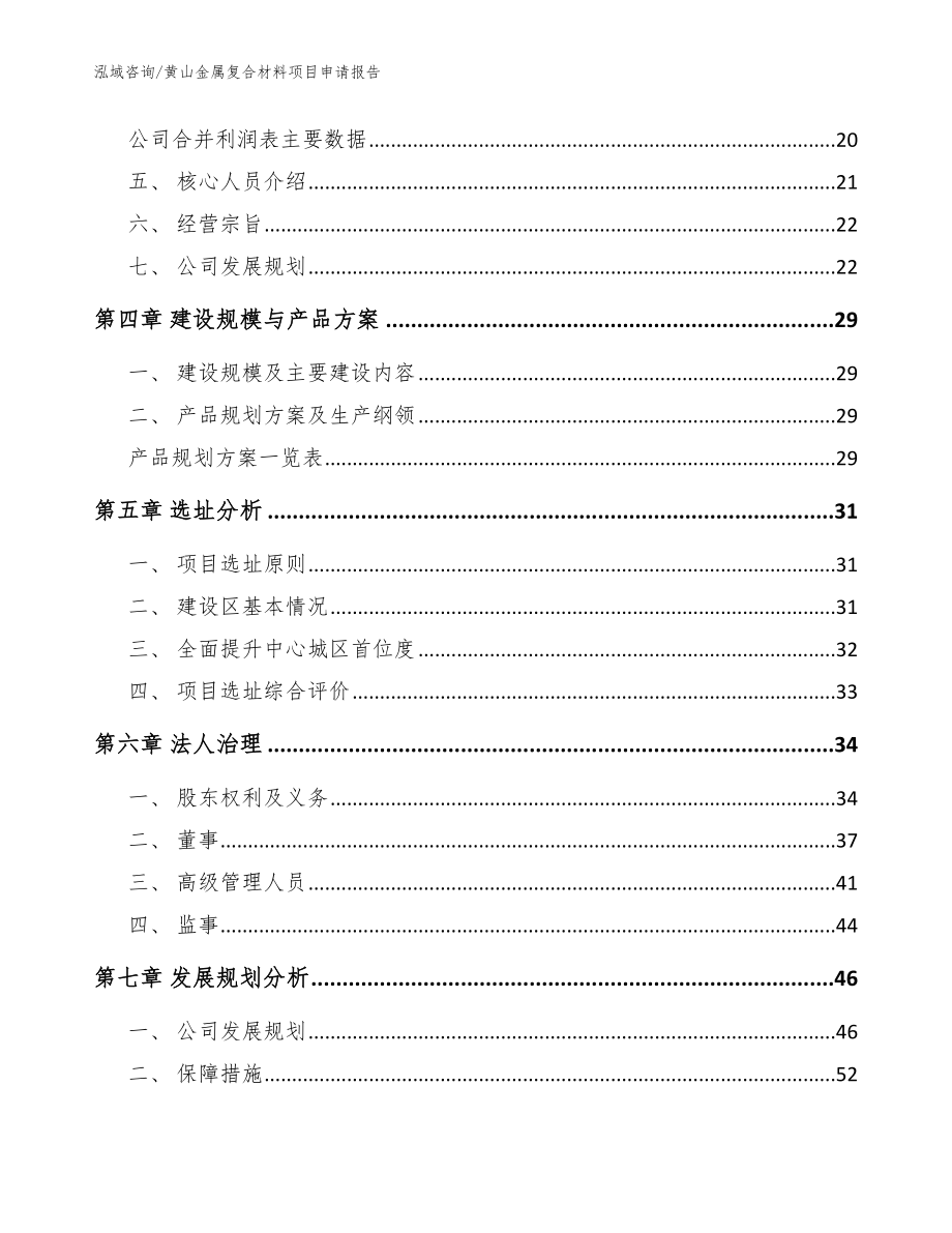 黄山金属复合材料项目申请报告_模板_第2页