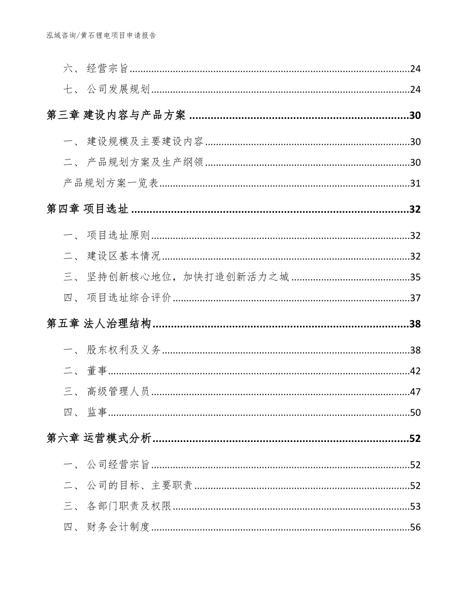 黄石锂电项目申请报告_范文参考_第2页