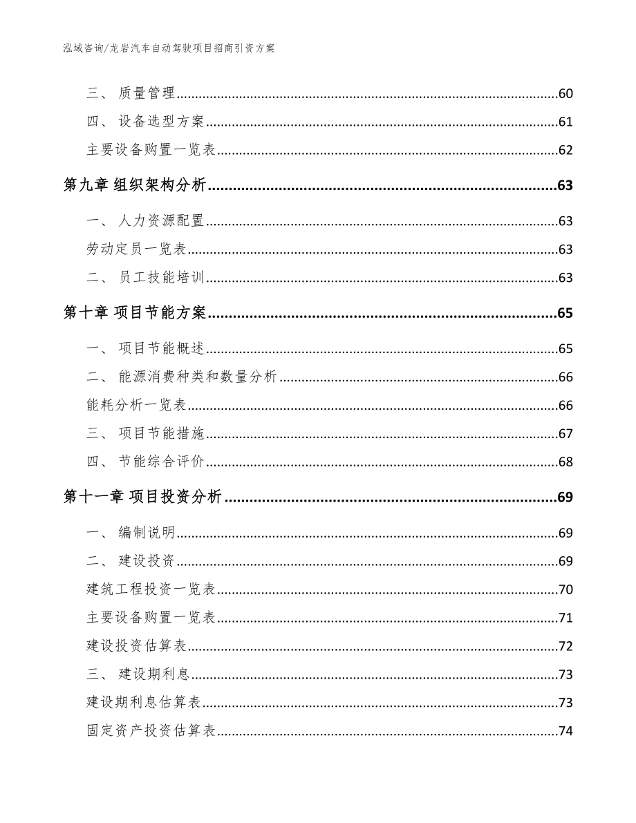 龙岩汽车自动驾驶项目招商引资方案（模板）_第3页