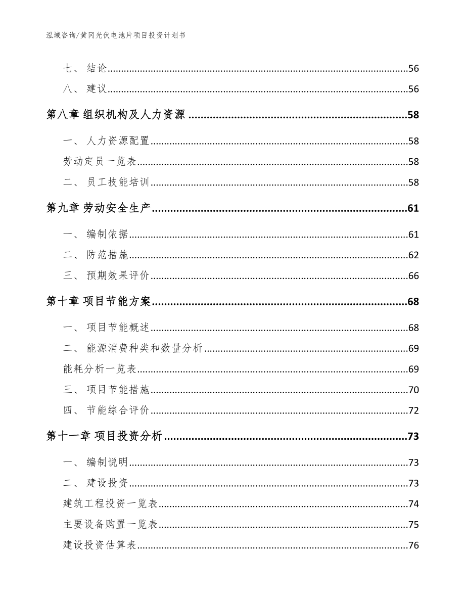 黄冈光伏电池片项目投资计划书（参考模板）_第3页