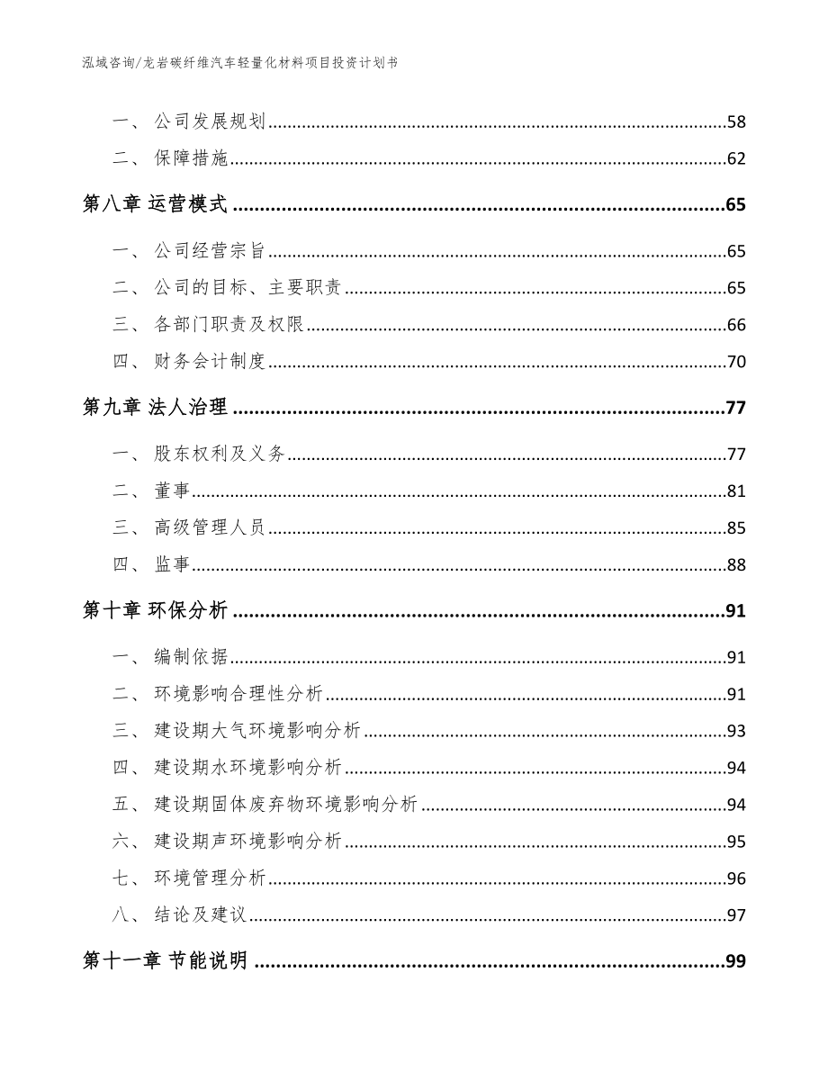 龙岩碳纤维汽车轻量化材料项目投资计划书（模板）_第4页