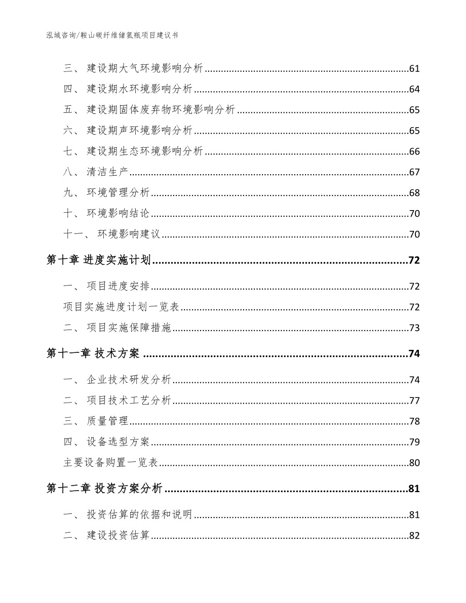 鞍山碳纤维储氢瓶项目建议书【范文参考】_第4页