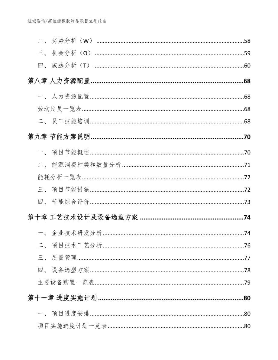 高性能橡胶制品项目立项报告【参考模板】_第5页