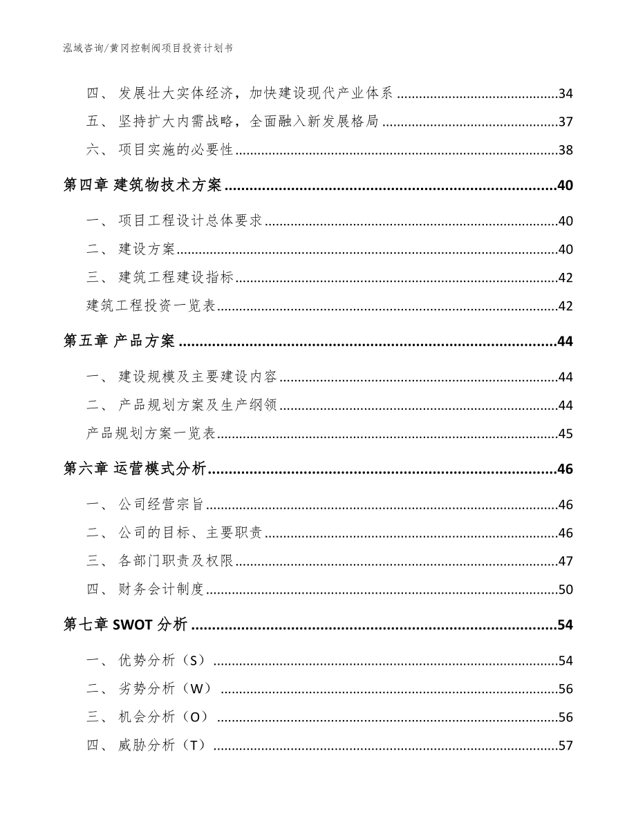 黄冈控制阀项目投资计划书（参考范文）_第3页