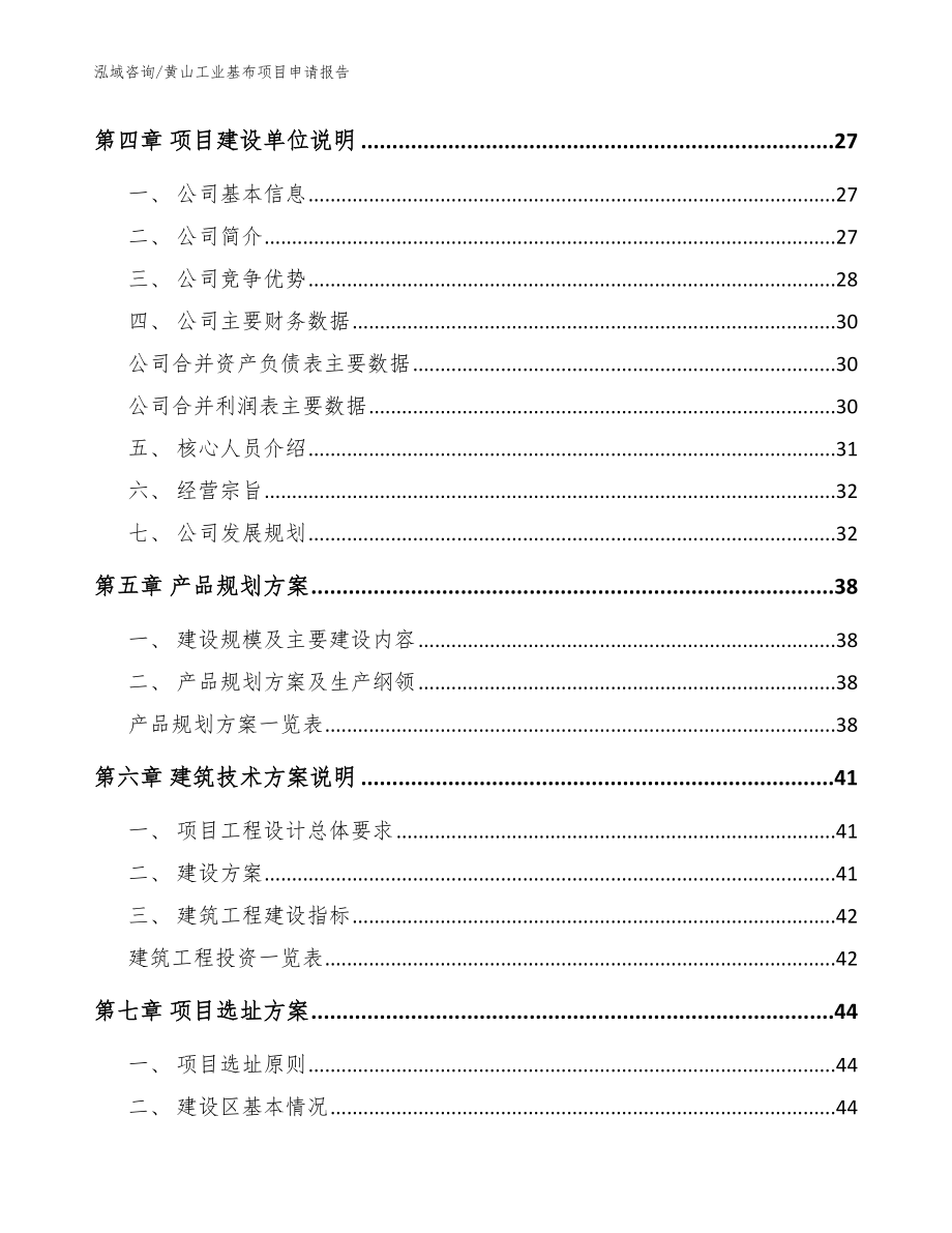 黄山工业基布项目申请报告（参考范文）_第2页