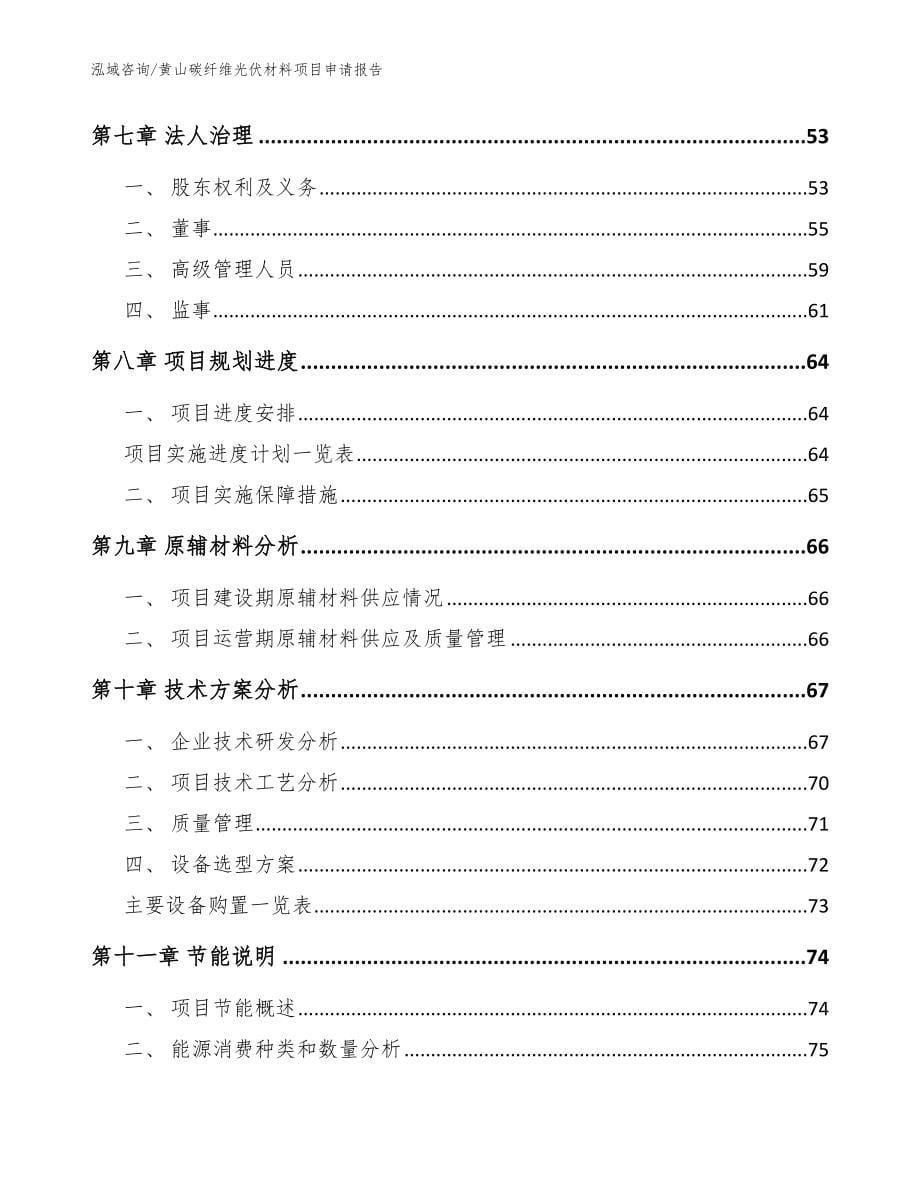 黄山碳纤维光伏材料项目申请报告【范文】_第5页