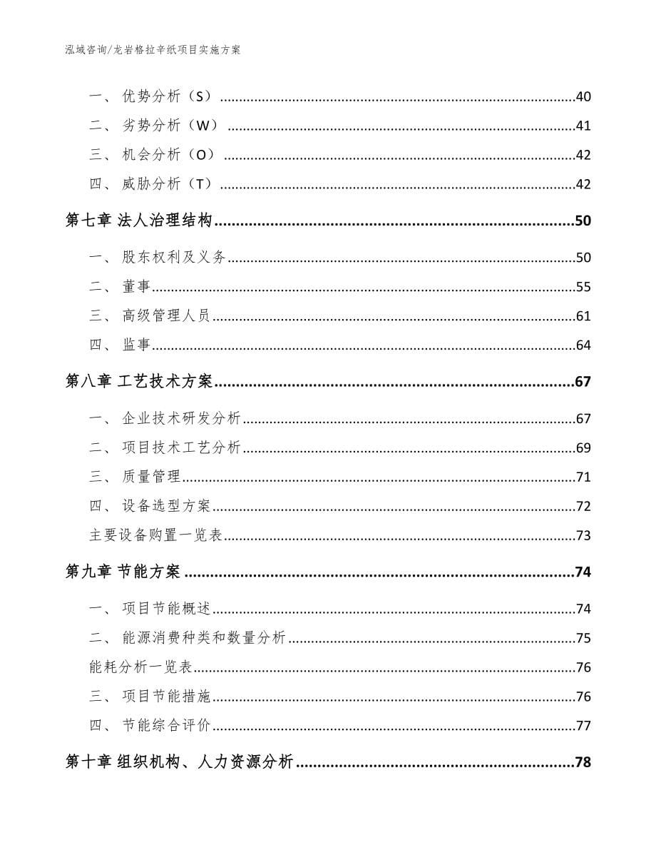 龙岩格拉辛纸项目实施方案（模板参考）_第5页