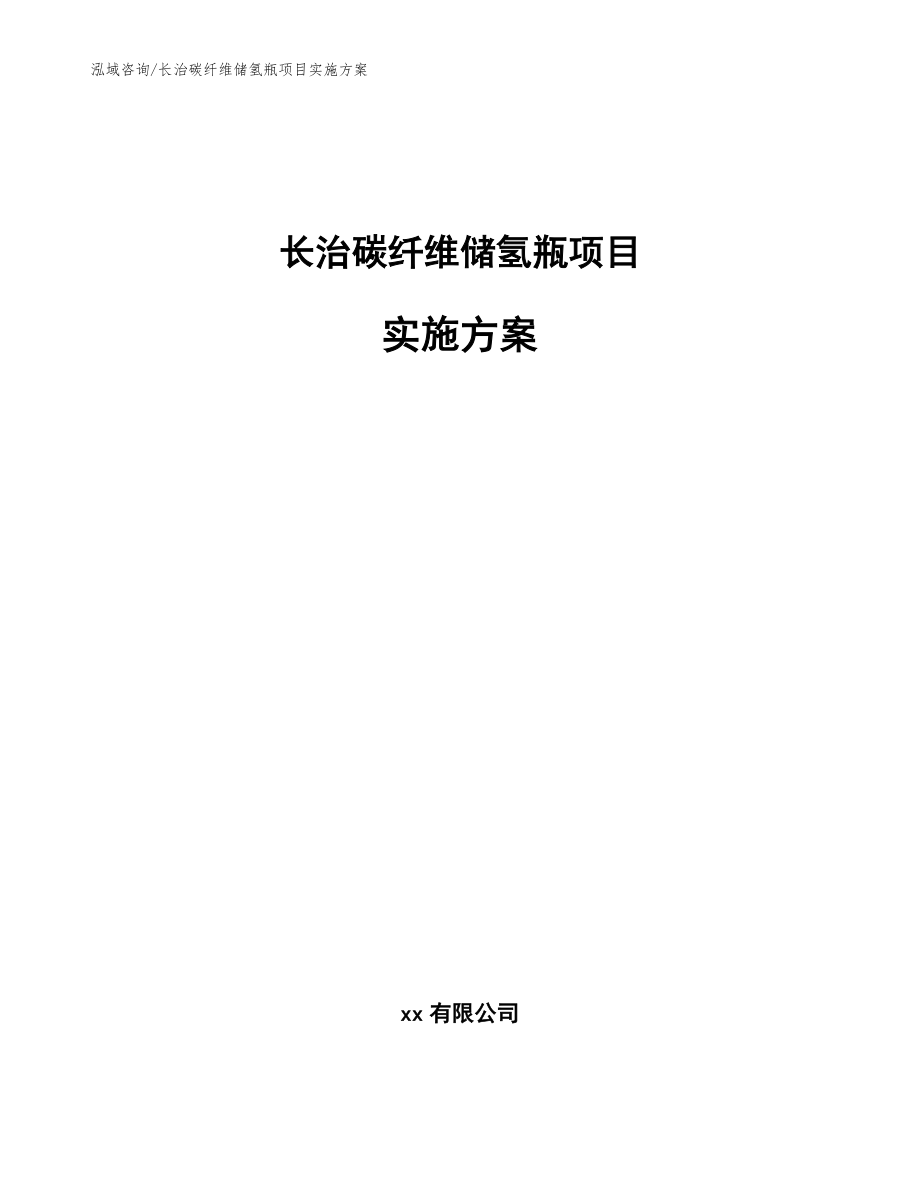 长治碳纤维储氢瓶项目实施方案模板_第1页