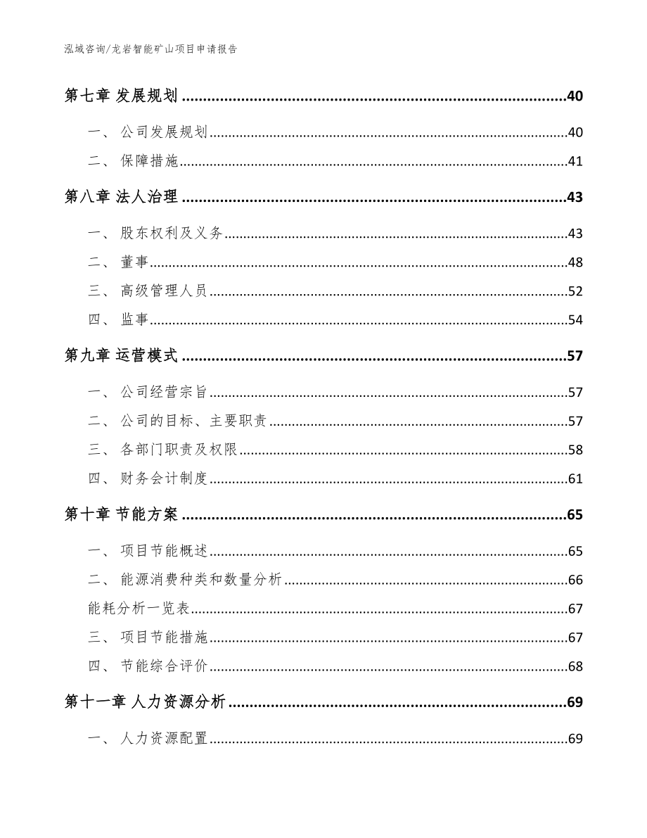 龙岩智能矿山项目申请报告【模板】_第4页