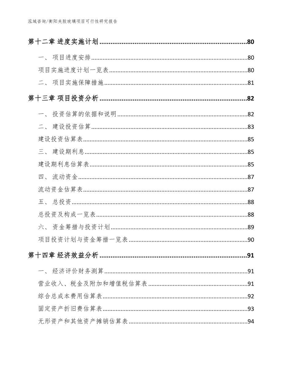 衡阳夹胶玻璃项目可行性研究报告（范文）_第5页