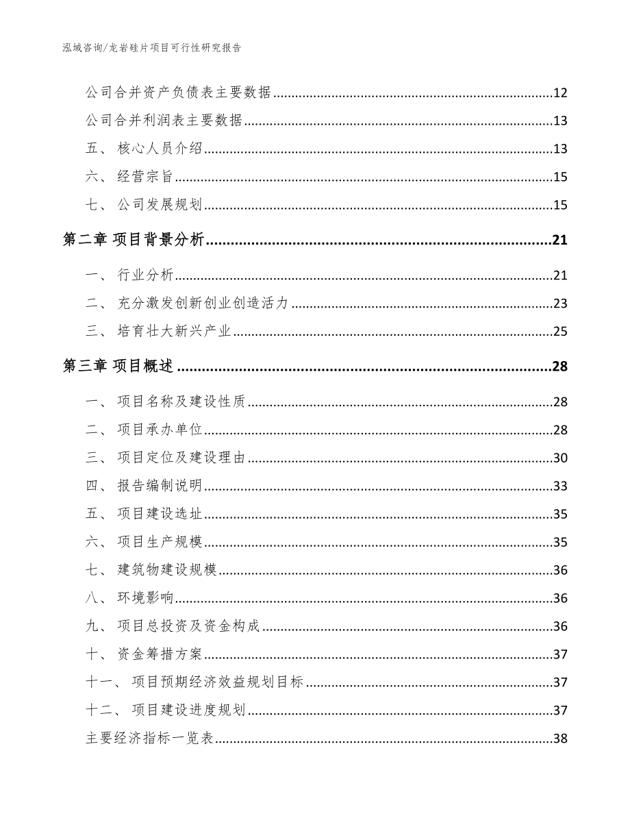 龙岩硅片项目可行性研究报告_模板范文_第4页