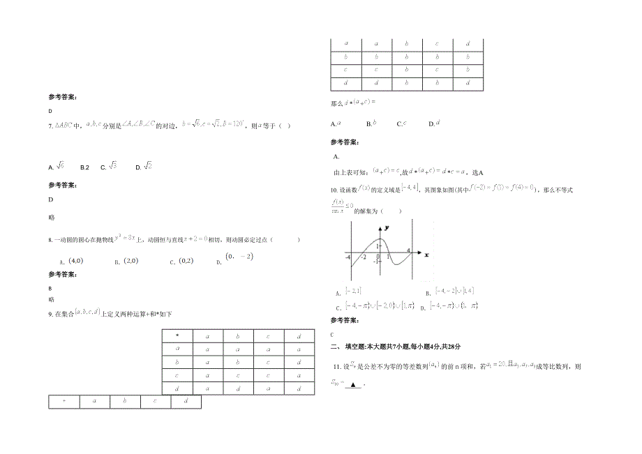 湖南省湘潭市湘锰中学高二数学文月考试题含解析_第2页
