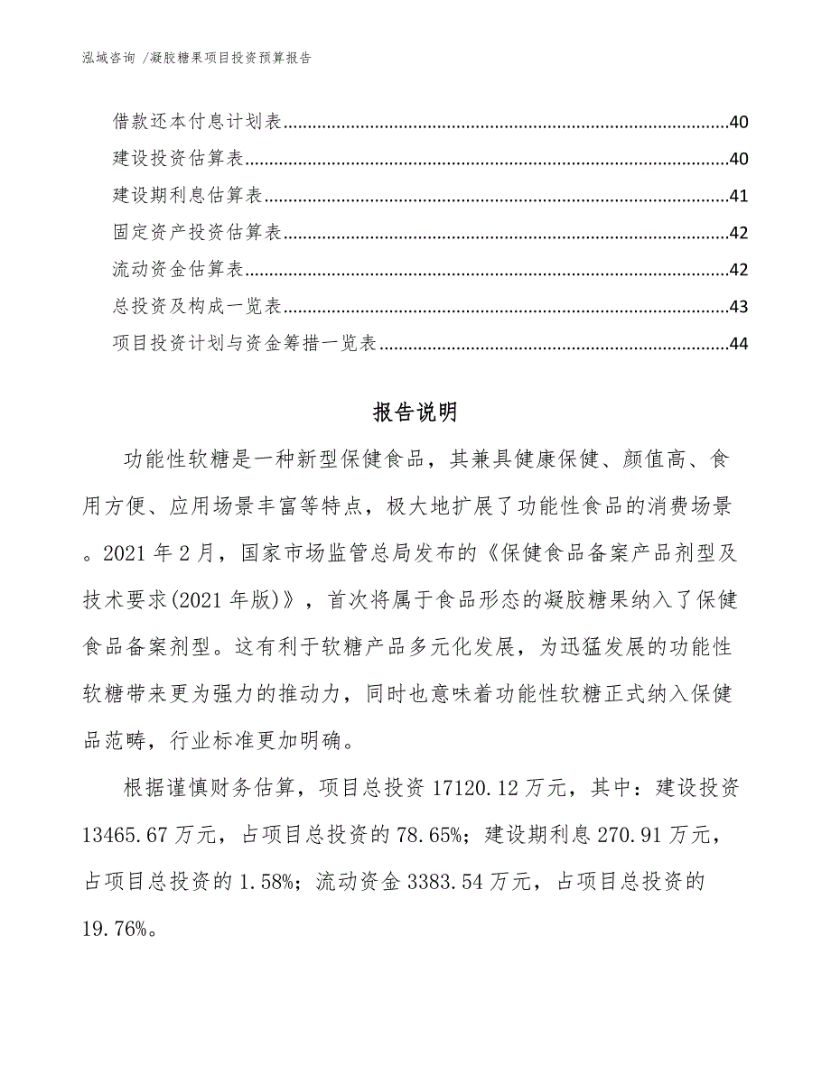 凝胶糖果项目投资预算报告（范文参考）_第3页