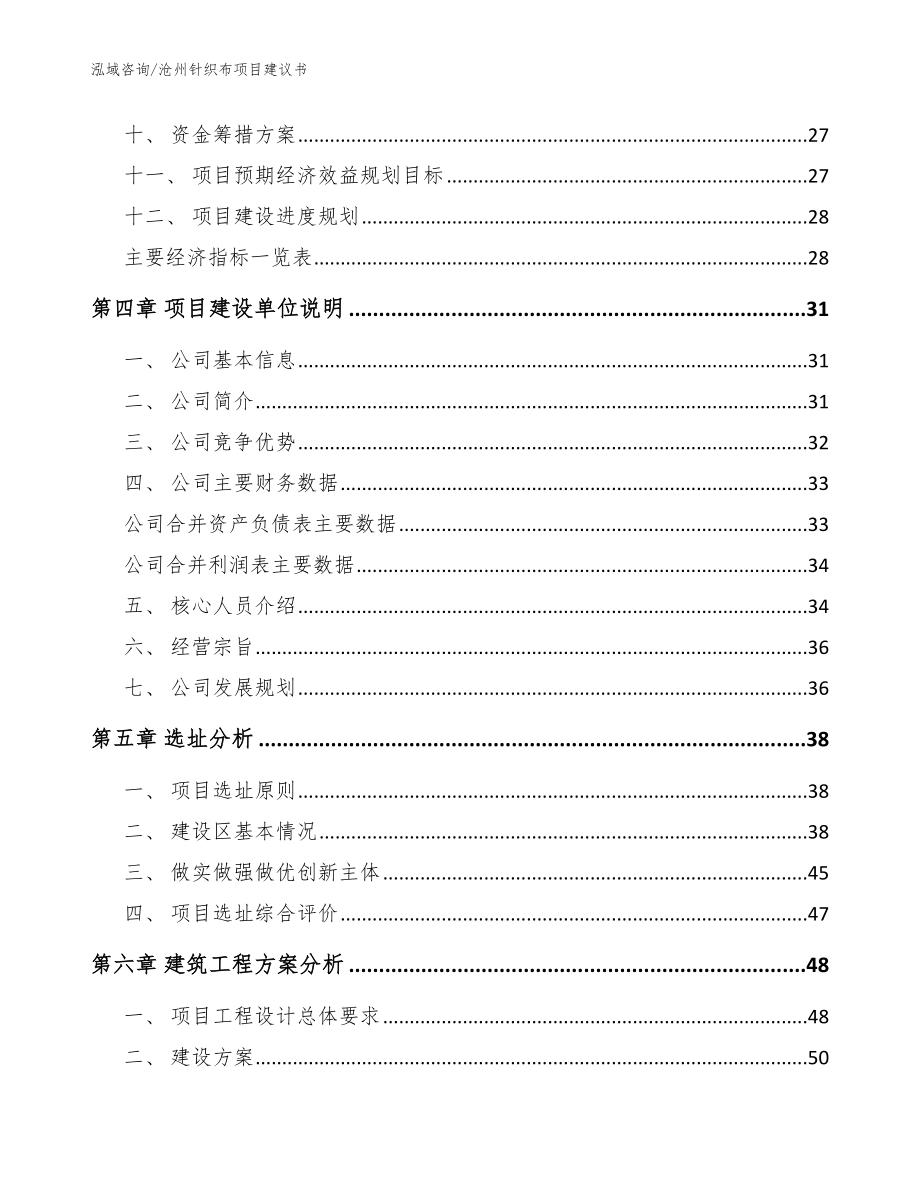 沧州针织布项目建议书【模板范文】_第3页