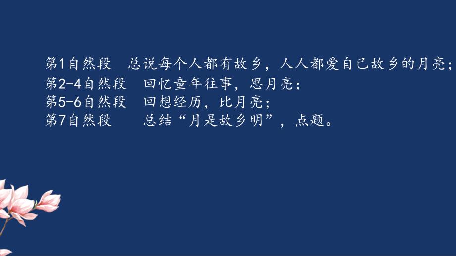 部编语文五年级下册第一单元《月是故乡明》ppt课件_第4页