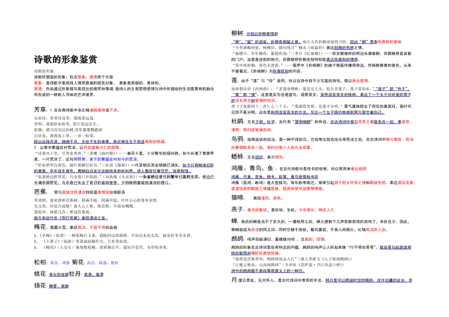 归纳全面古代诗歌意象知识_第2页