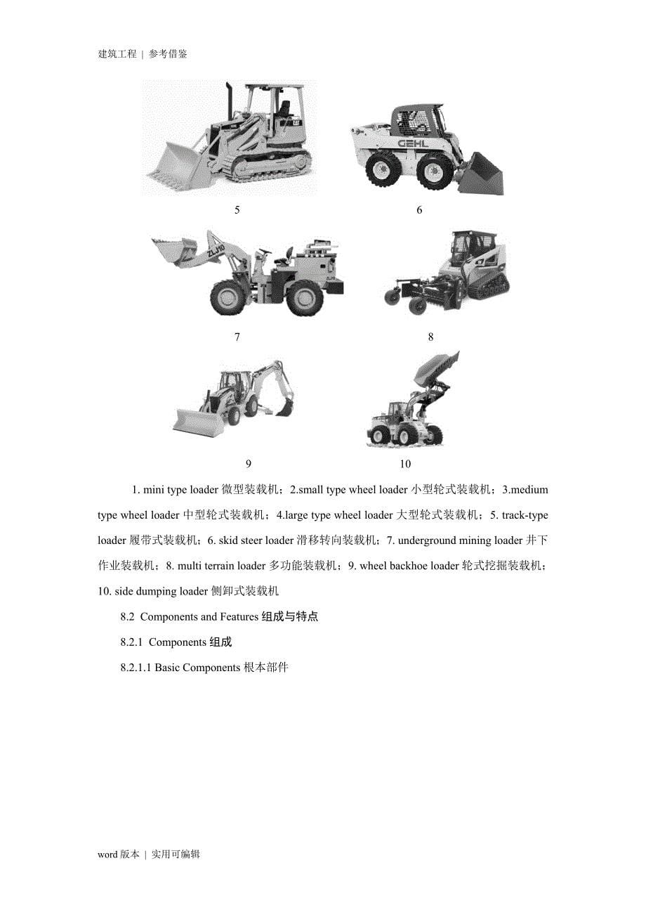 工程机械之装载机的英语翻译归类_第5页