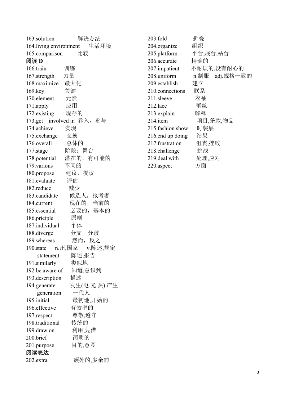 2018年3月天津英语高考真题重点词汇归纳2_第3页