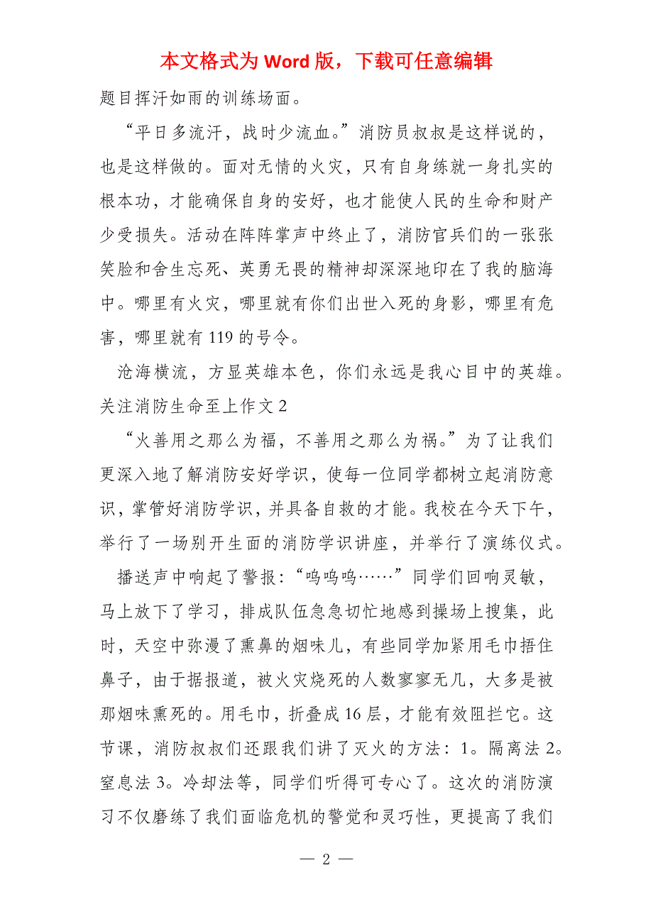 2020关注消防生命至上主题_第2页