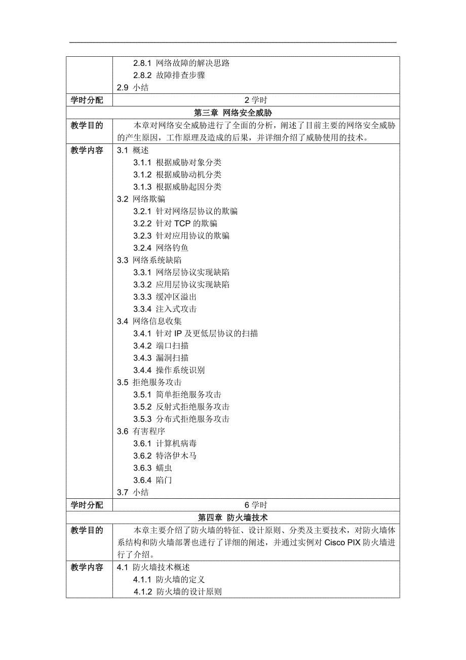 《网络安全》教学大纲20101027_第5页