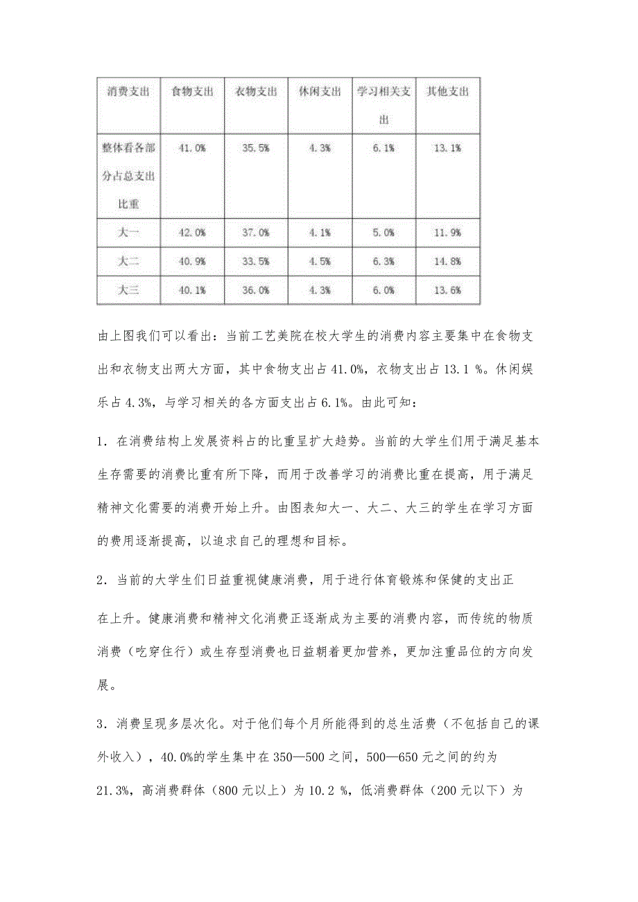 大学生消费情况问卷调查报告11700字_第3页