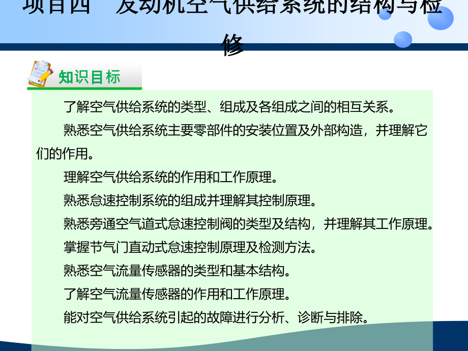 发动机空气供给系统的结构与检修PPT课件_第3页