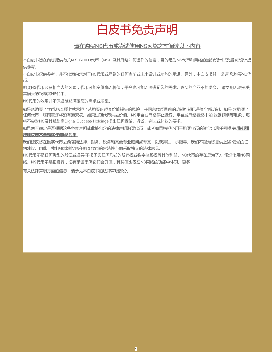 NS-Whitepaper-Chinese（数字货币NS代币白皮书中文版）23_第2页