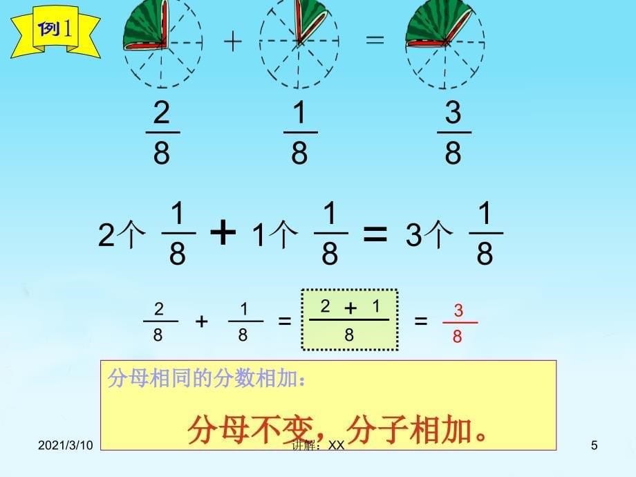人教版小学数学三年级上册《分数的简单计算》课件(配教案)参考_第5页