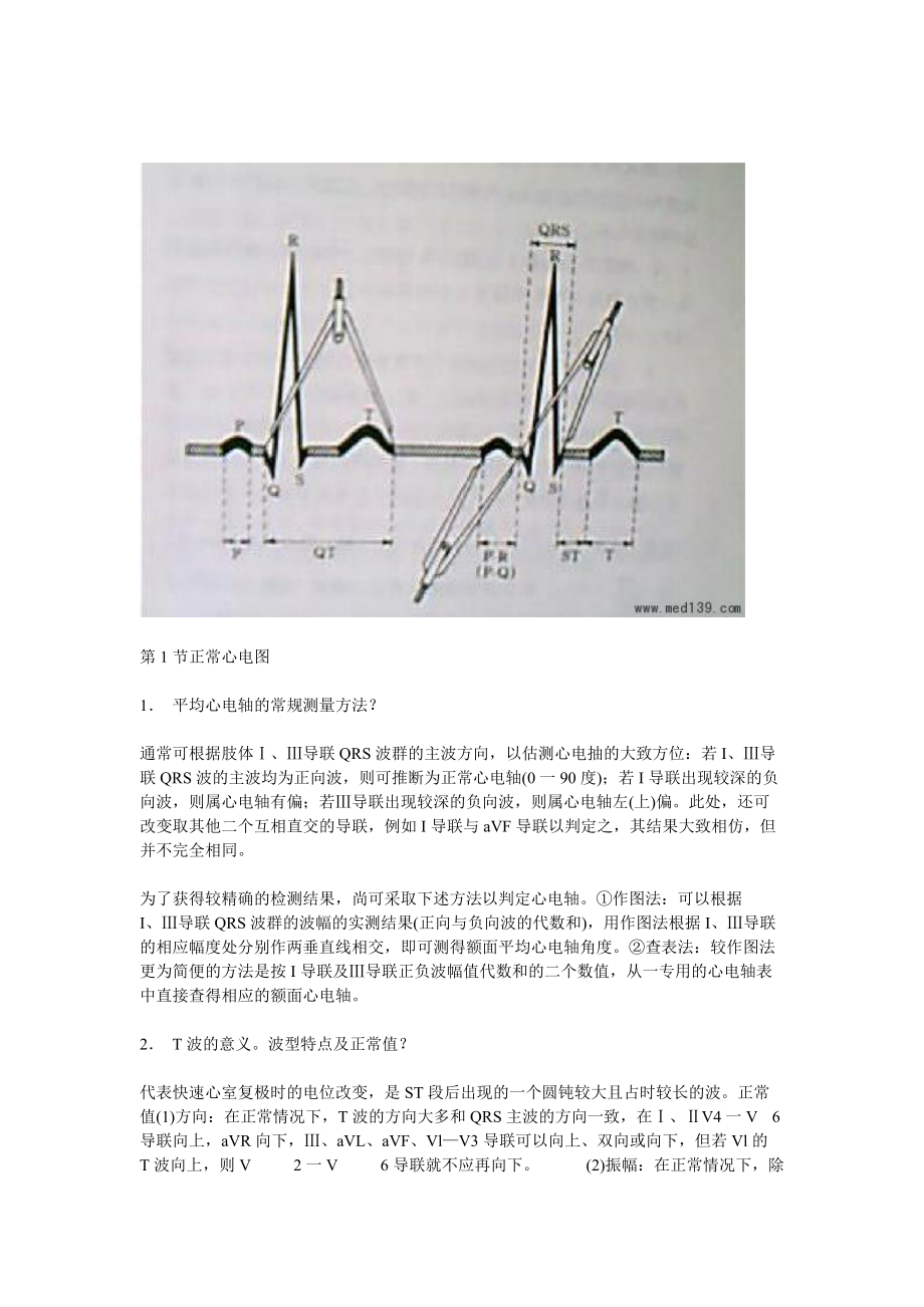 《临床执业医师资格考试心电图复习要点》_第1页