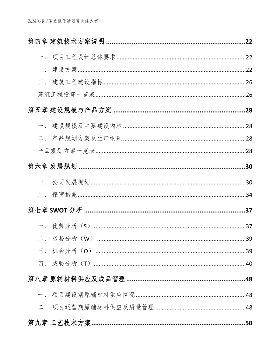 聊城氯化钴项目实施方案_模板范本_第3页