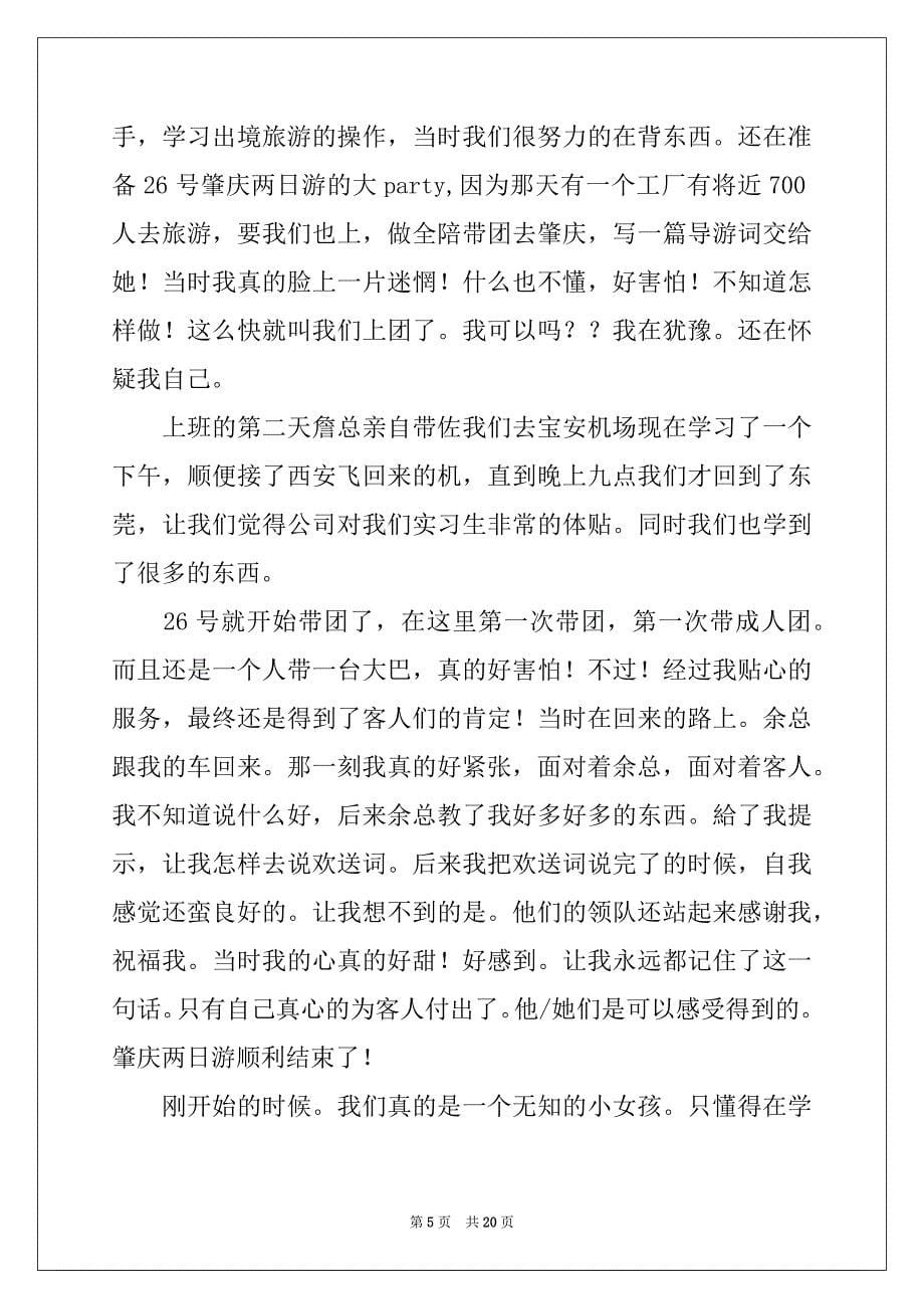 2022年导游实习报告集锦6篇_第5页