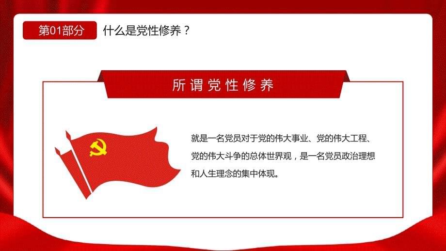 加强党性修养坚持廉洁从政党支部团支部开展党性教育专题党课PPT课件_第5页