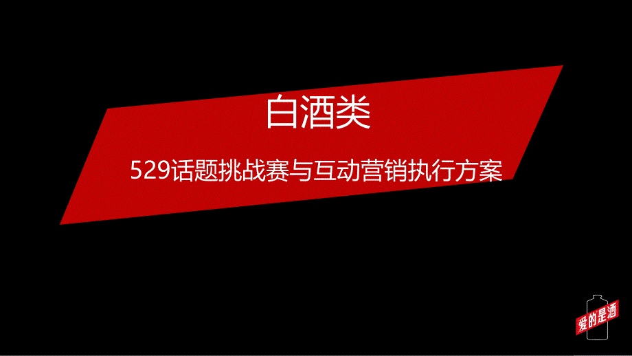 白酒类话题挑战赛与互动营销执行方案ppt课件_第1页