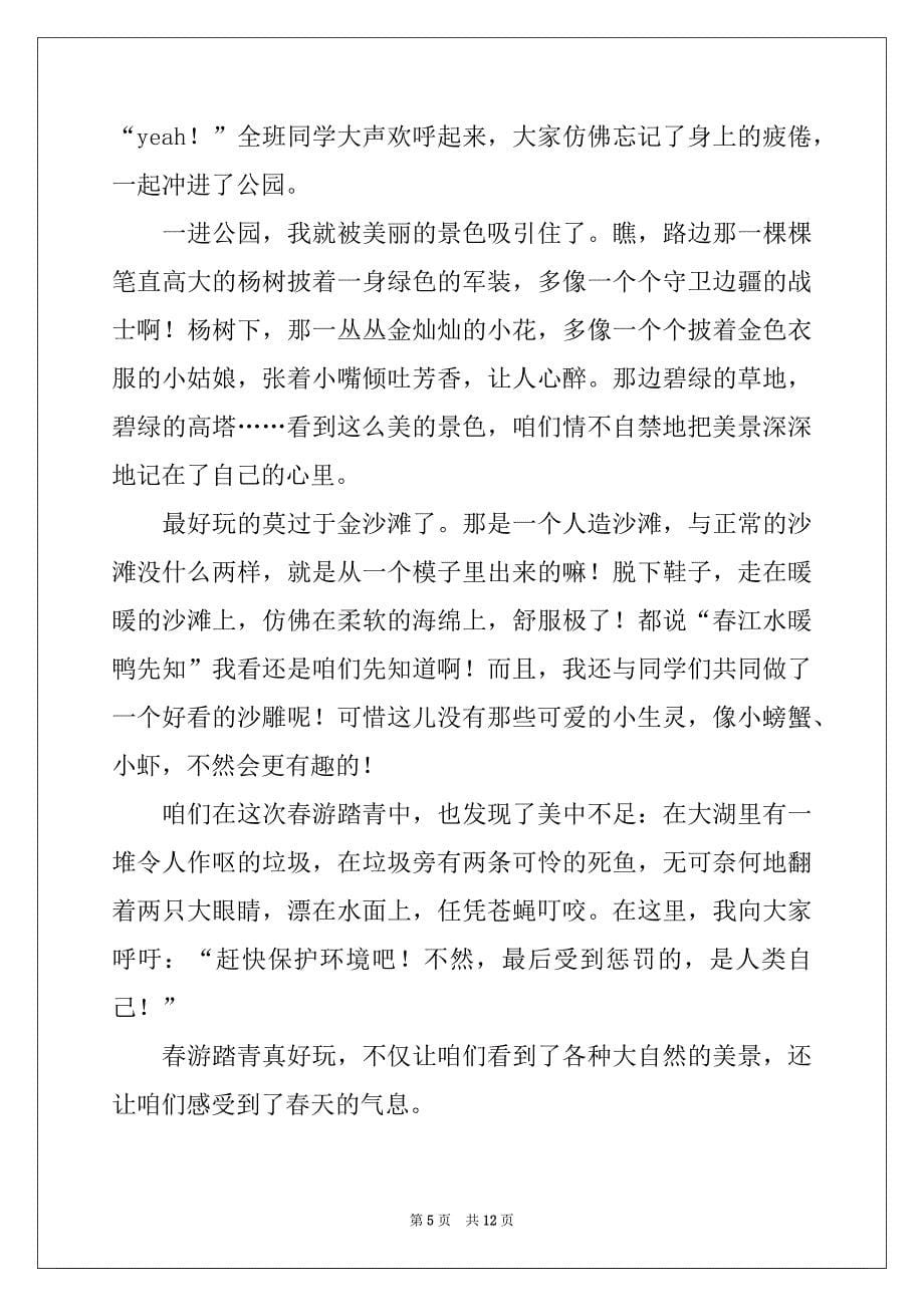 2022年实用的清明节踏青的作文700字合集七篇_第5页