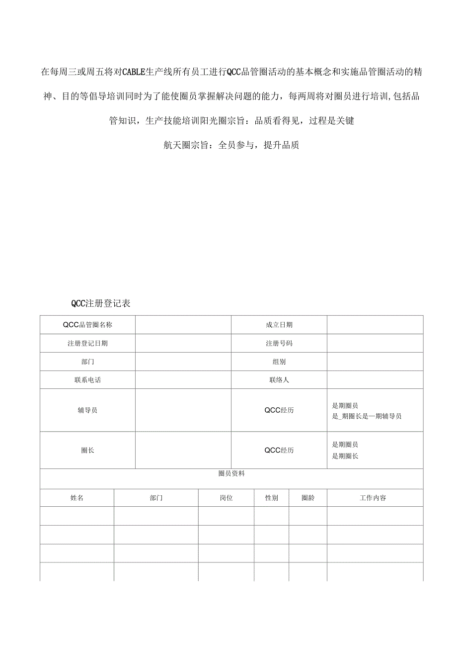 电子有限公司QCC品管圈推行方案模板_第2页