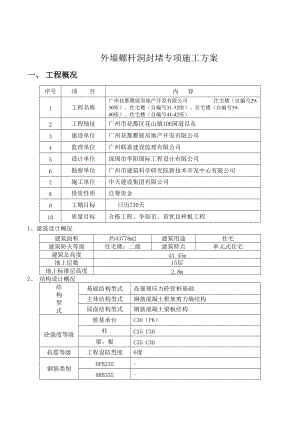 外墙螺杆洞补洞施工方案2