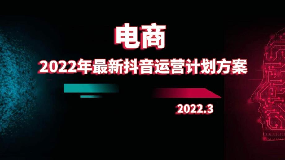 2022年电商行业抖音运营计划方案_第1页