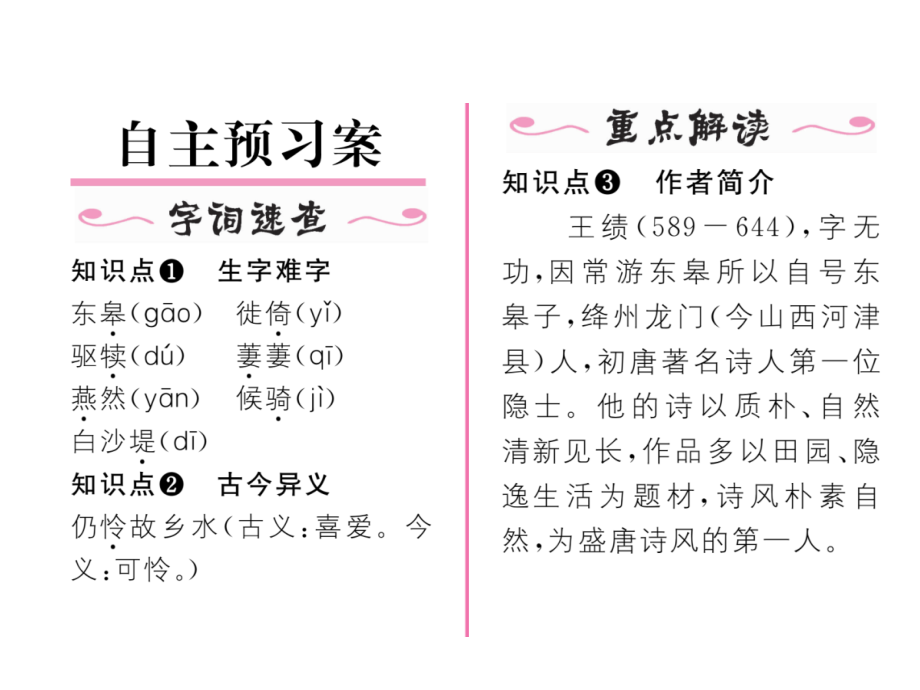 2017-2018学年八年级语文上册名师课件（人教版）-12唐诗五首 （共20张PPT）_第3页