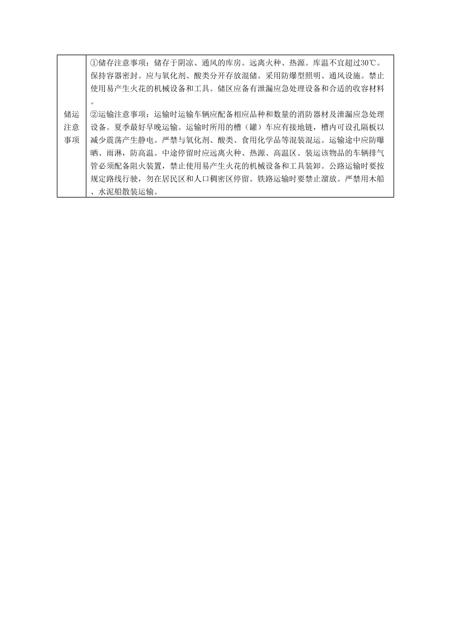 三正丙胺安全周知卡、职业危害告知卡、理化特性表_第4页