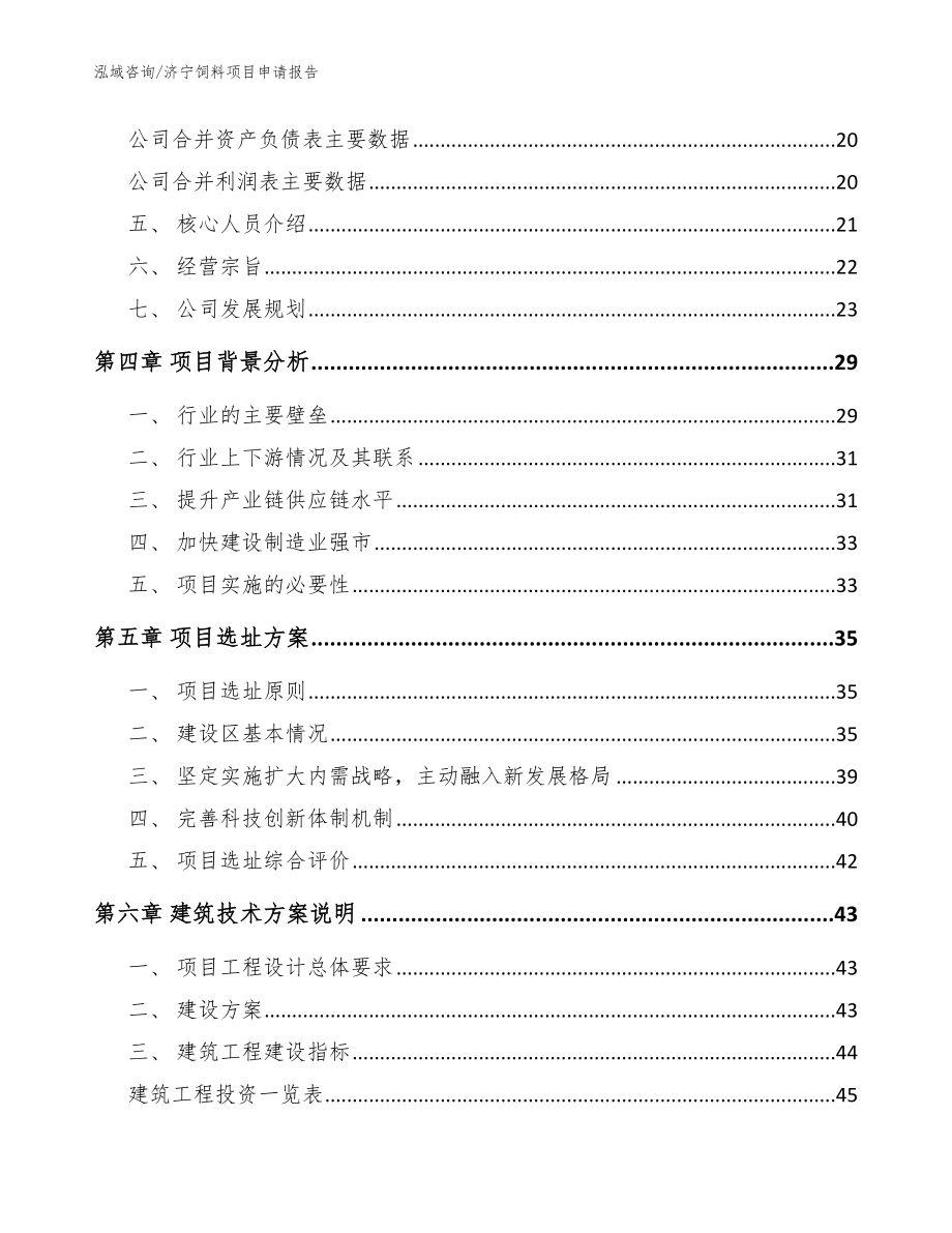 济宁饲料项目申请报告（参考模板）_第3页