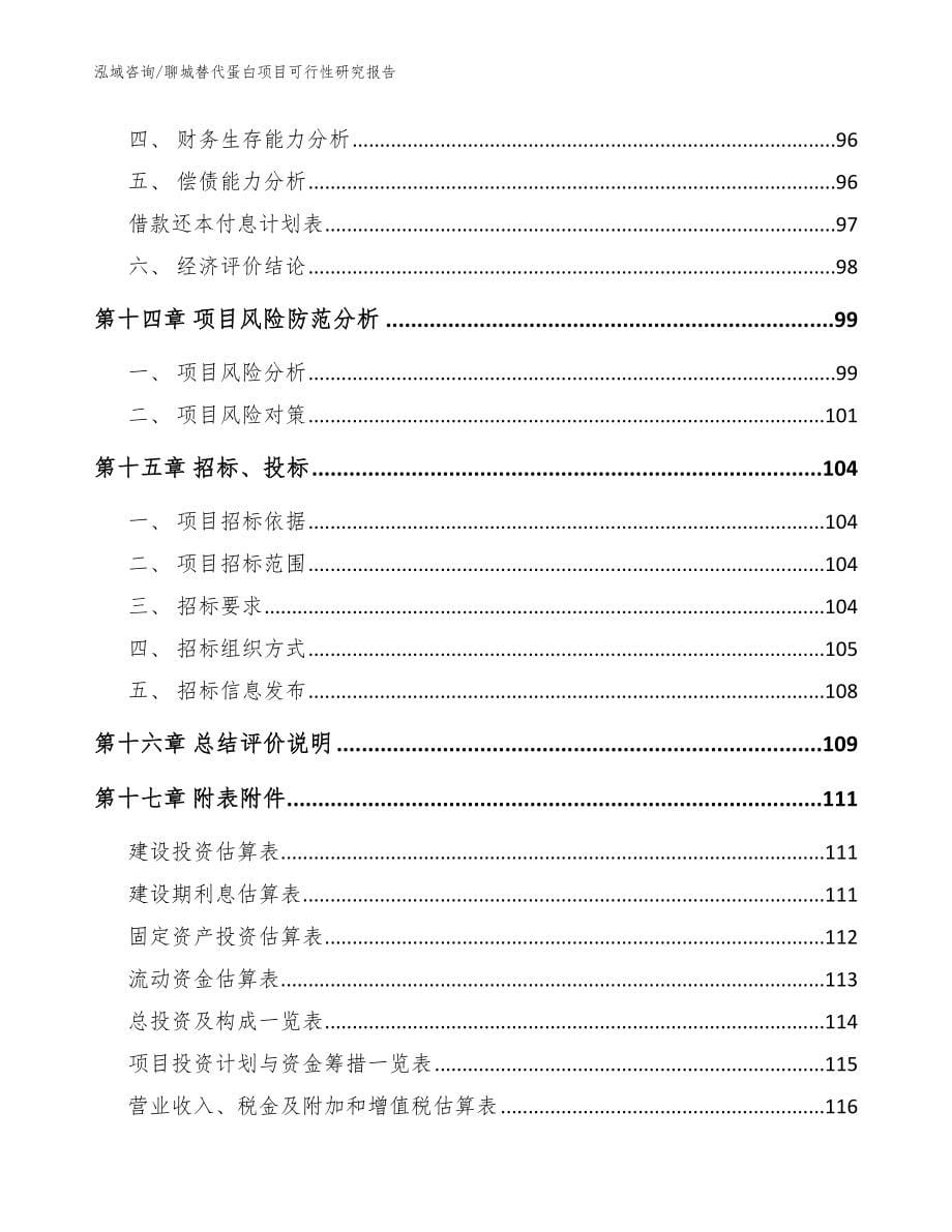 聊城替代蛋白项目可行性研究报告（模板范文）_第5页