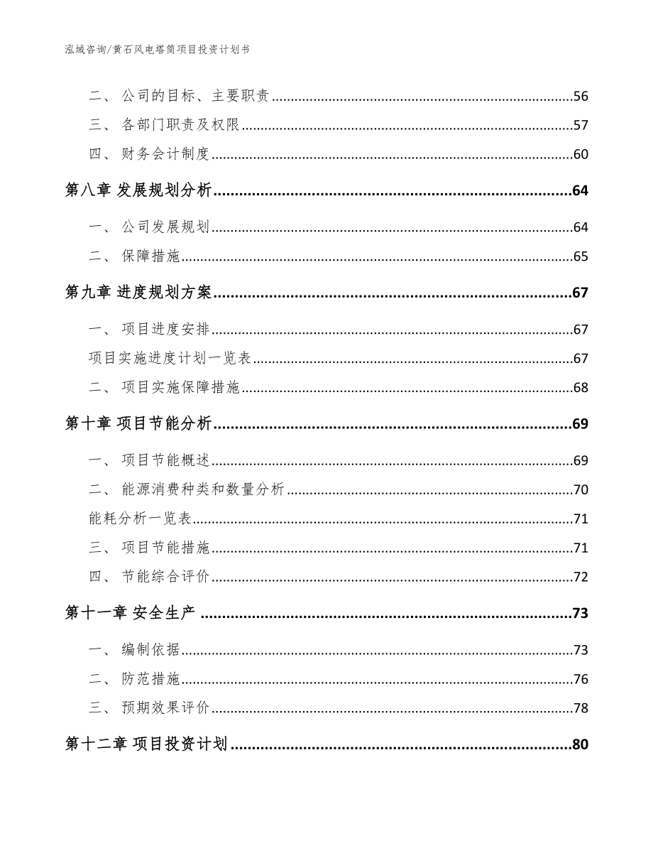 黄石风电塔筒项目投资计划书_范文_第3页