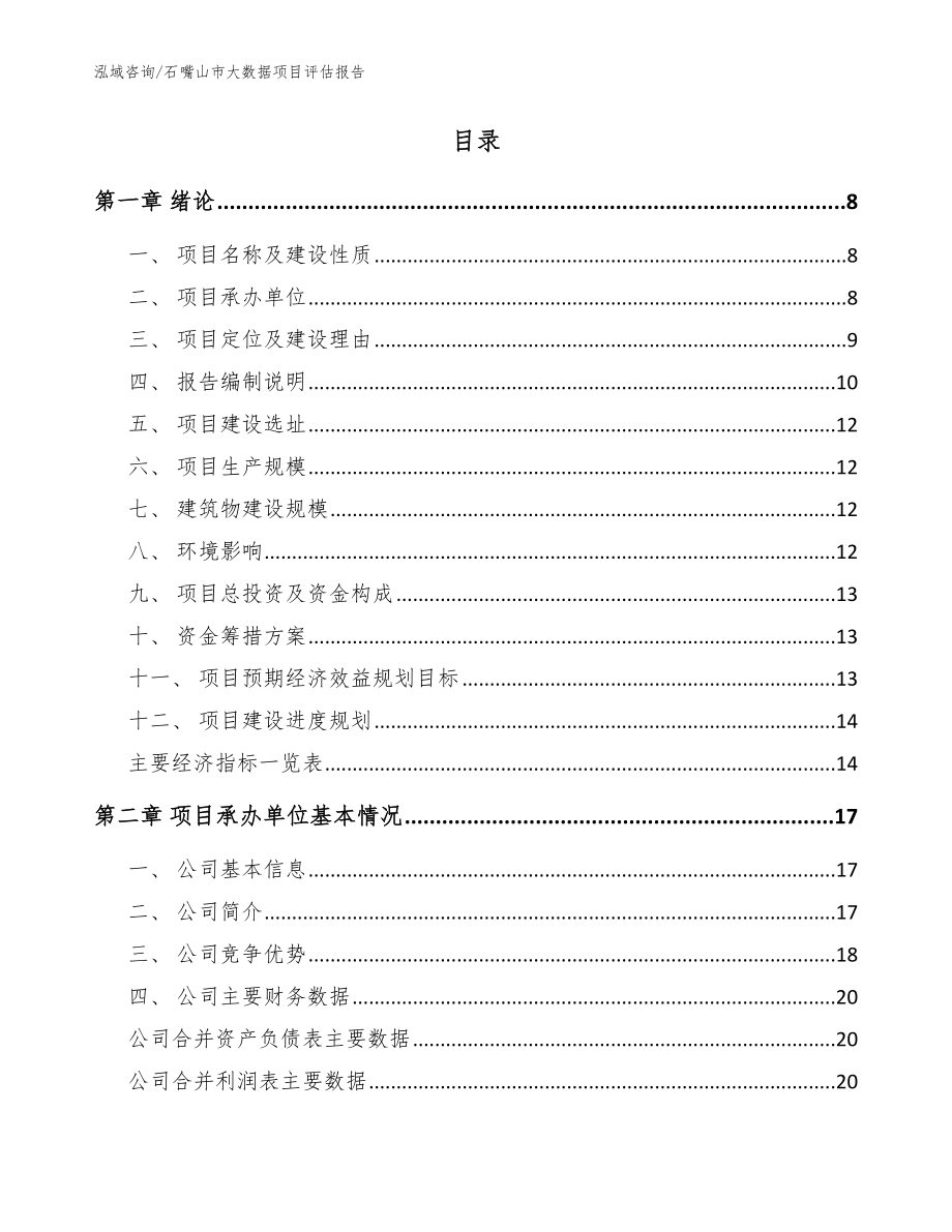 石嘴山市大数据项目评估报告（范文参考）_第2页