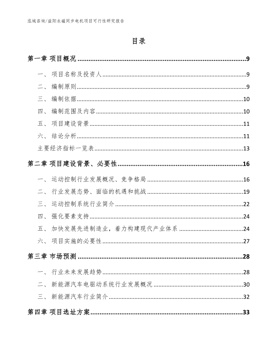 益阳永磁同步电机项目可行性研究报告（模板范本）_第2页